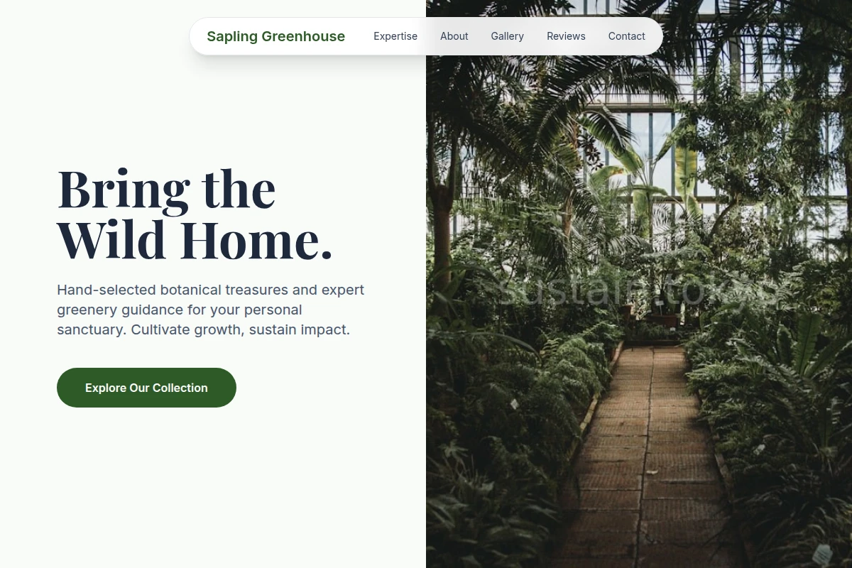 Sapling Greenhouse